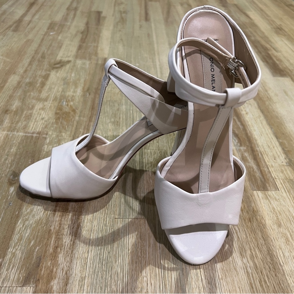 Antonio Melani Gracenn Leather Ankle Strap Sandals